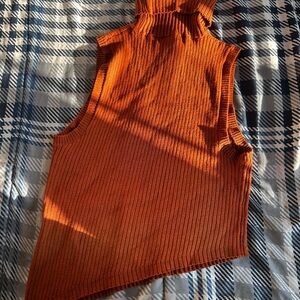 Forever 21 Burnt Orange Ribbed Tank Top